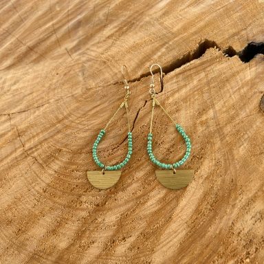 pendientes abalorios